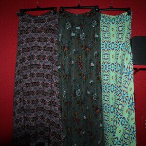 SET of 3  Small LuLaRoe Maxi Skirts